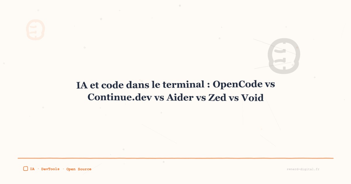 ai coding terminal comparison fr