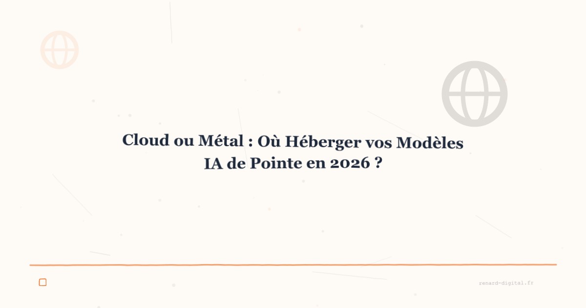 cloud ou metal heberger modeles ia 2026