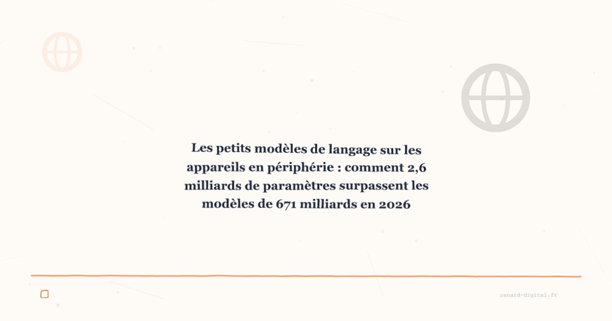 small language models edge devices 2026 fr