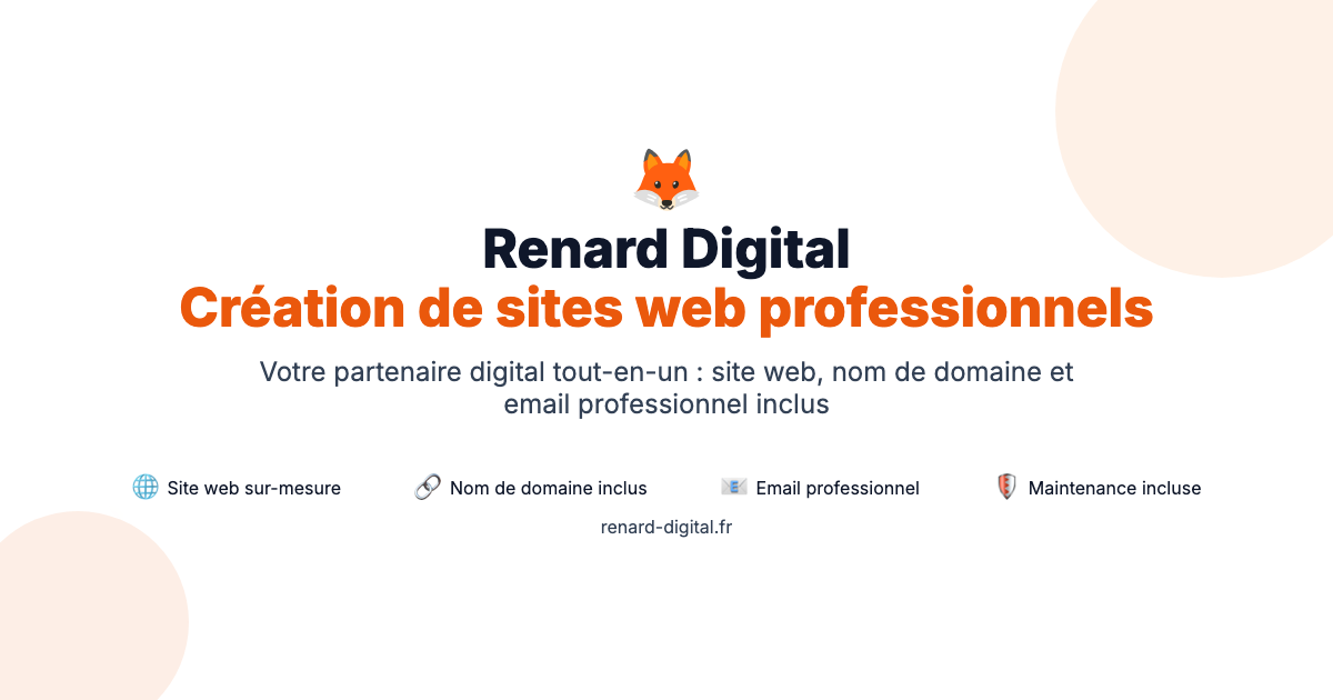 Site Web Professionnel social preview